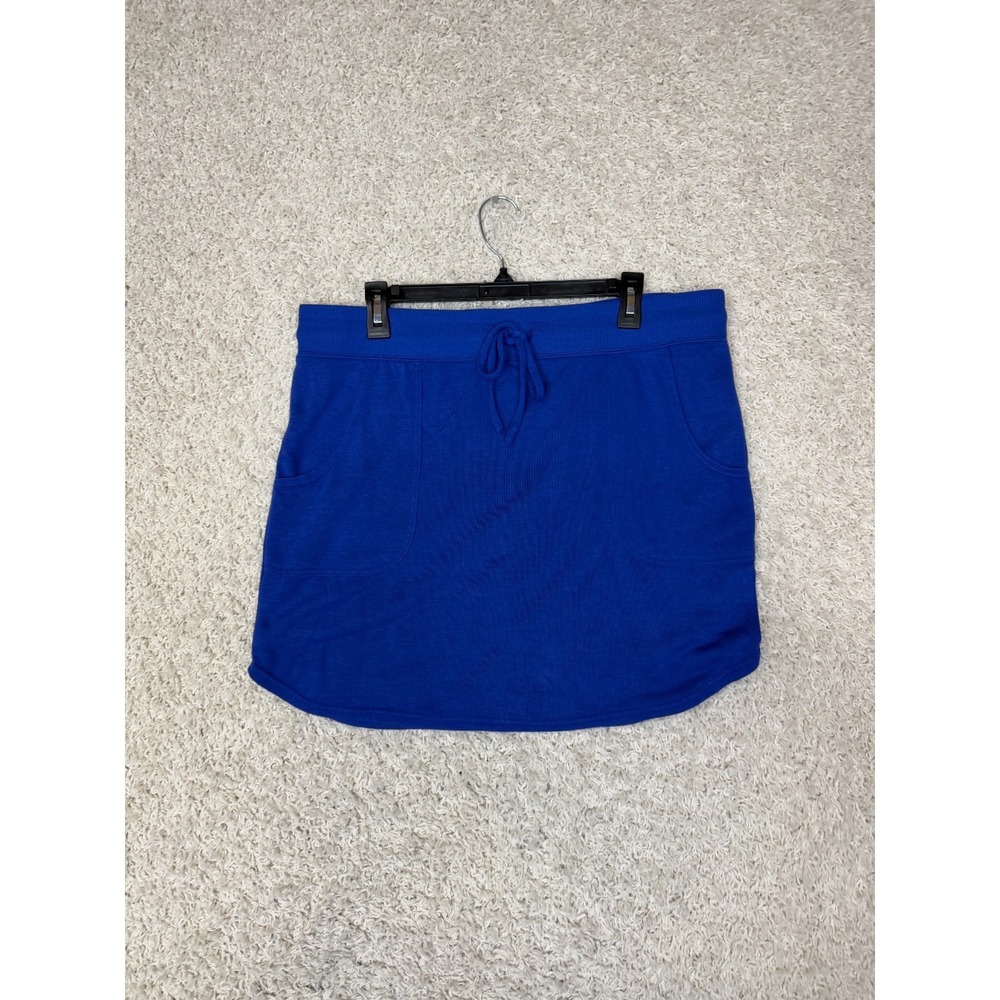 Balance Collection Athleisure Mini Skirt Womens XL Blue Lounge Casual Coastal